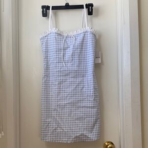 NWT Ardene Blue and White Gingham Dress